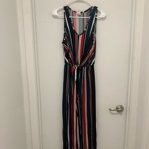 Striped Jumpsuit